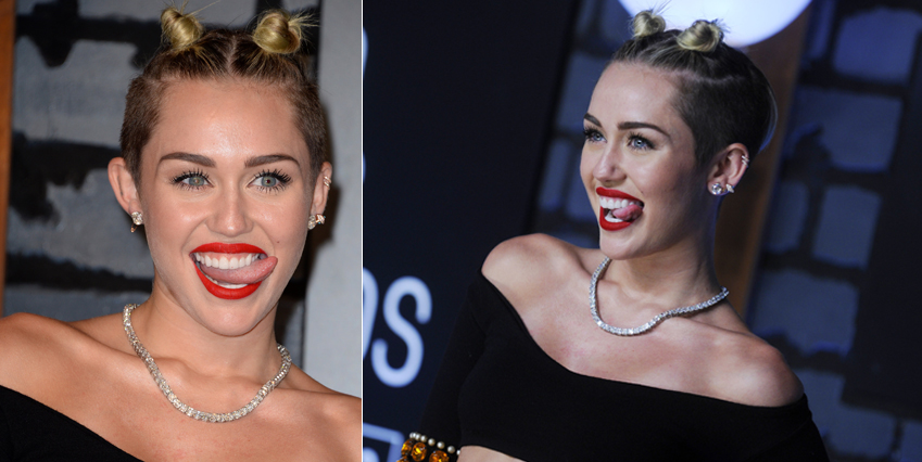 P&aring; MTV Video Music Awards visade Miley Cyrus att hon har tungan r&auml;tt i mun...