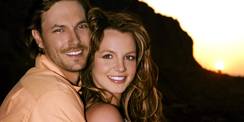Kevin Federline och Britney Spears p&aring; den tiden de var lyckliga tillsammans. 