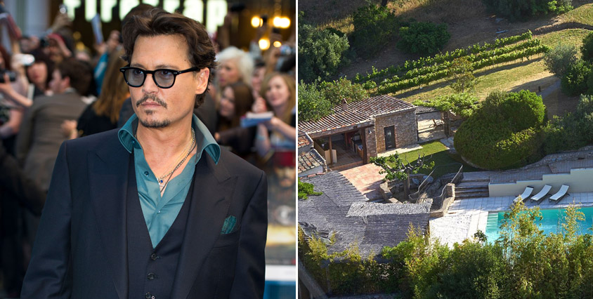 Hollywoodhunken och sk&aring;despelaren Johnny Depp h&aring;ller till i Frankrike. 