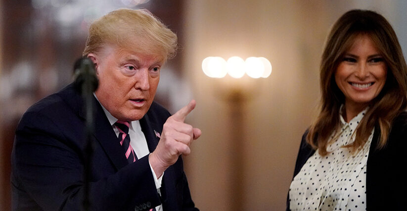 Melania Trump kliver fram ett steg