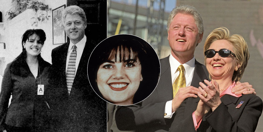En av världens mest uppmärksammade otrohetsskandaler står givetvis USA:s förre president Bill Clinton för. Efter att det avslöjats att ha haft en affär med Vita Huset-praktikanten Monica Lewinsky försökte han till en början förneka ryktena, för att sedan erkänna sitt misstag.