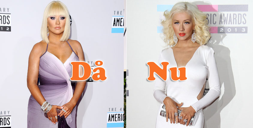 N&auml;r Christina Aguilera gjorde slut med maken Jordan Bratman 2010 gick hon upp ordentligt i vikt. Men under 2013 lyckades hon hitta tillbaka till den &rdquo;gamla&rdquo;, slimmade kroppen igen och ska ha g&aring;tt ner hela 22 kilo.