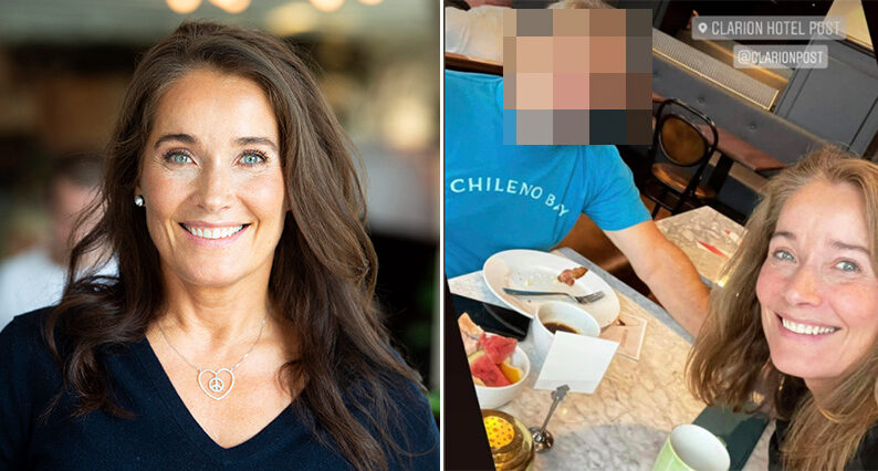 Agneta Sj&ouml;dins heta hotellm&ouml;te med Hollywoodstj&auml;rnans kusin