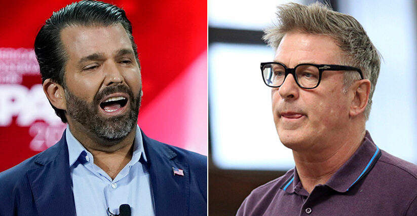 Donald Trumps son h&aring;nar Alec Baldwin efter d&ouml;dsskjutningen