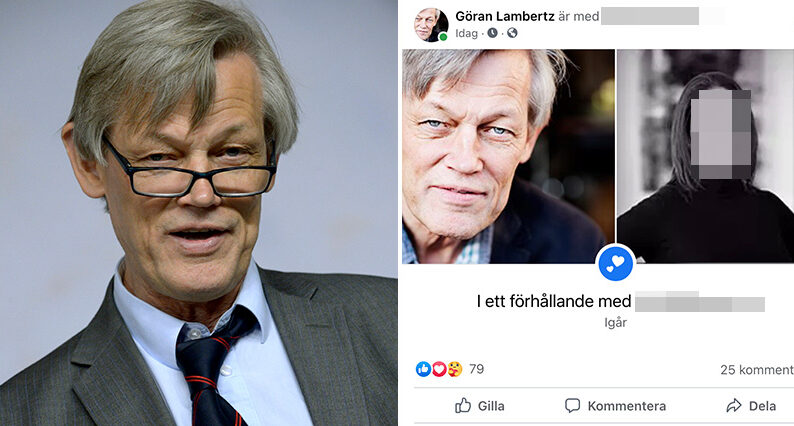 G&ouml;ran Lambertz avsl&ouml;jar sin nya flickv&auml;n