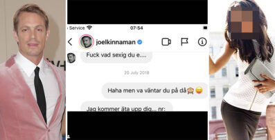 Joel Kinnamans hemliga sms till modellen som anklagar honom f&ouml;r v&aring;ldt&auml;kt