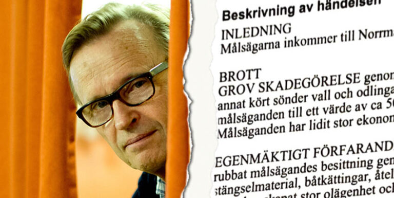 Johan Ulveson i brottsutredning efter grannfejden