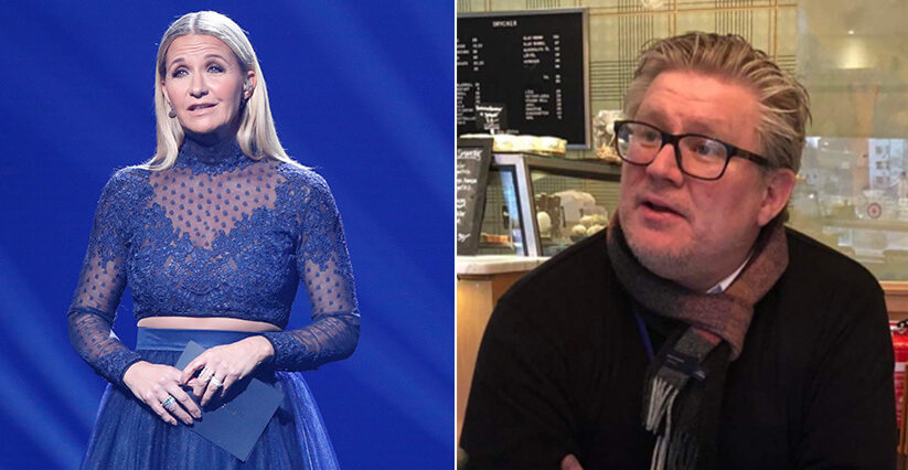 Kristin Kaspersen i samtal med psykiatriker efter k&auml;rlekskrisen