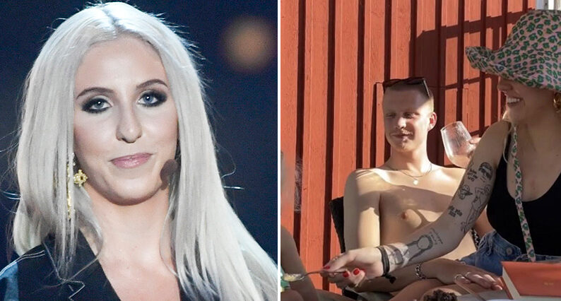 Peg Parnevik visar upp nya k&auml;rleken Jesper, 24