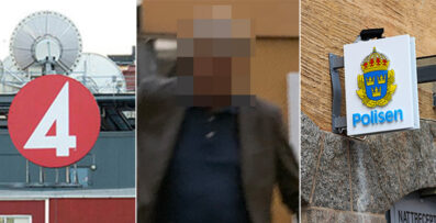 TV4-profilen vid polish&ouml;gkvarteret i Stockholm