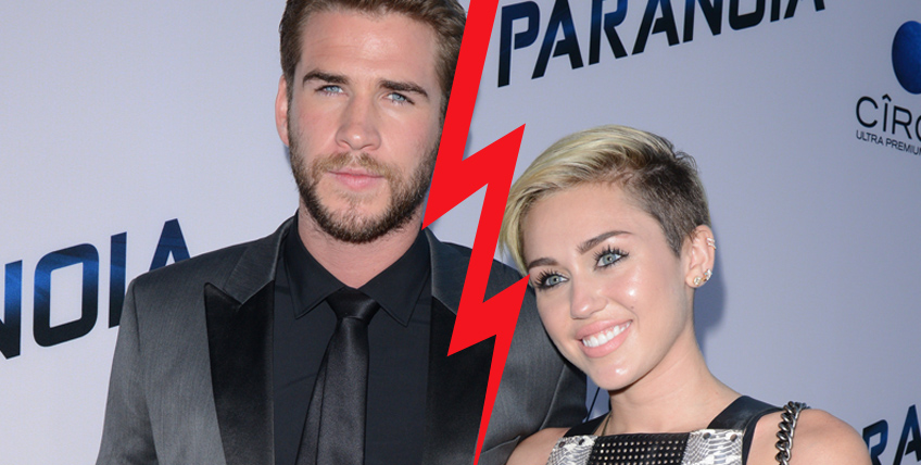 Här är Miley Cyrus och Liam Hemsworth tillsammans i augusti.
