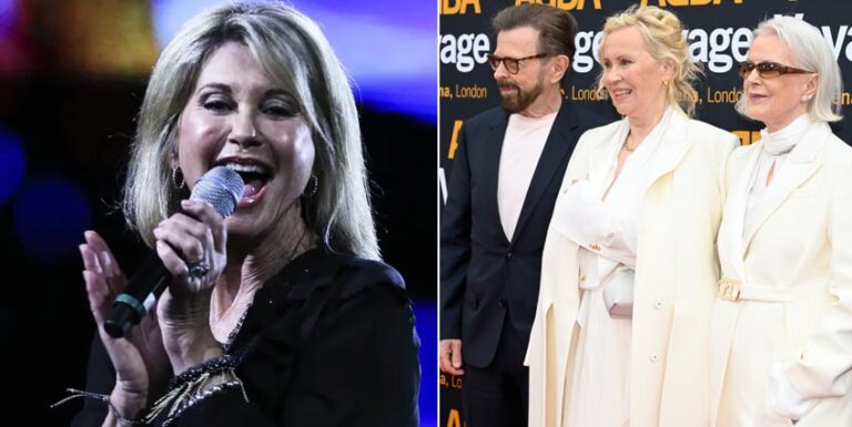 Olivia Newton-John hyllas av gayfavoriterna i Abba