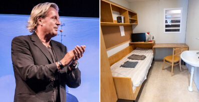 Runars jubel efter glädjebeskedet i fängelset