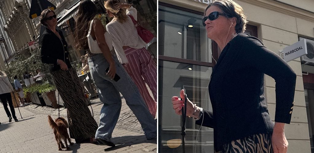 Allt gick fel och livet tog en ny vändning. Stoppa Pressarnas fotograf fångade en bedrövad Anna Kinberg Batra på hundpromenad.