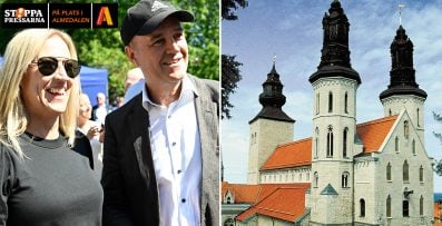 Fredrik Reinfeldts bröllopslycka med Anna i Almedalen
