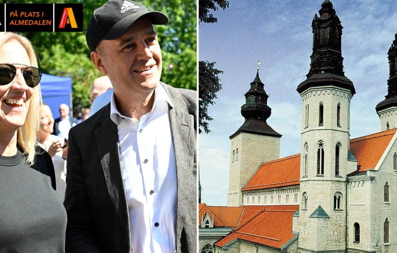 Fredrik Reinfeldts bröllopslycka med Anna i Almedalen