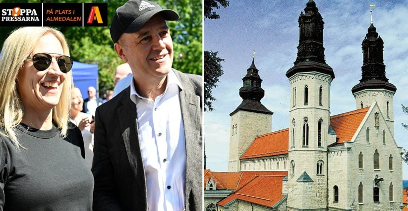 Fredrik Reinfeldts bröllopslycka med Anna i Almedalen