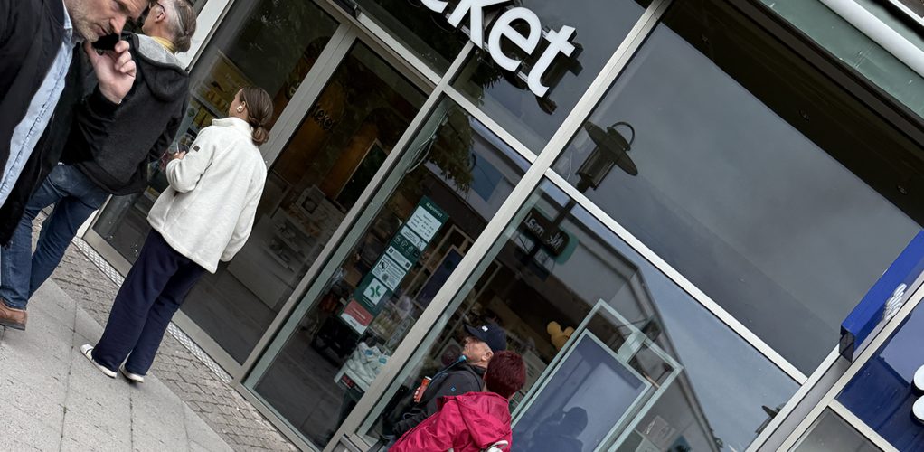 Här skymtar vi Martin Melin när han är på språng.