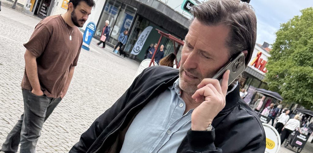 Martin Melin trivs med tillvaron men just nu är det lite jobbigt.