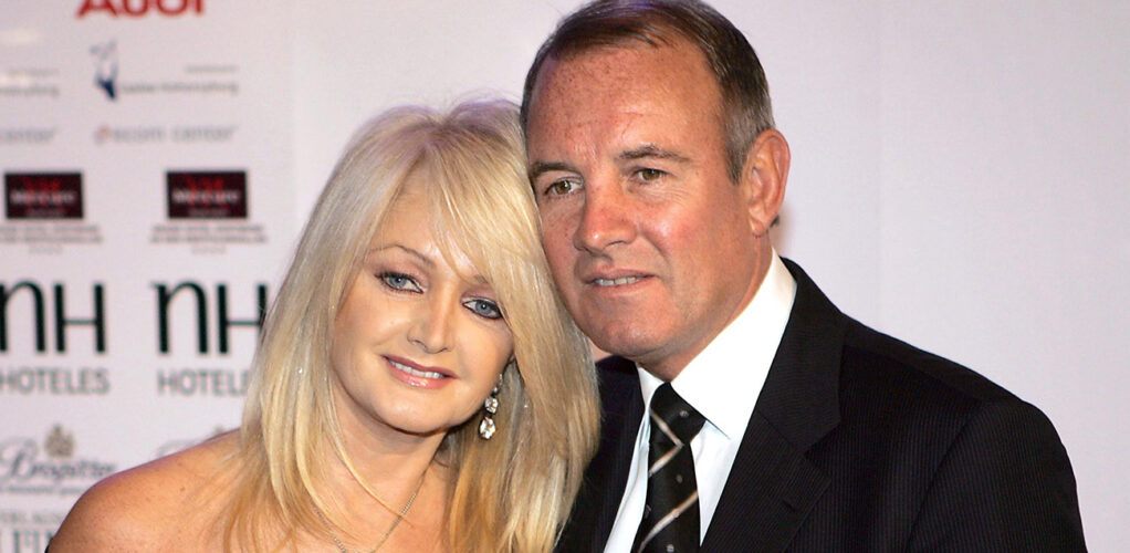 Bonnie Tyler med maken Robert Sullivan under ett bes&ouml;k i Tyskland d&auml;r s&aring;ngerskan &auml;r popul&auml;r.