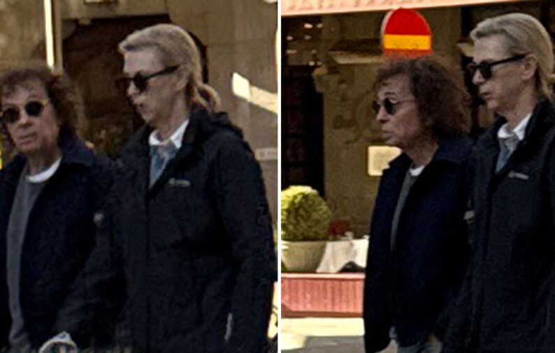 Magnus Ugglas hustru Lollo f&aring;ngad p&aring; unika bilder