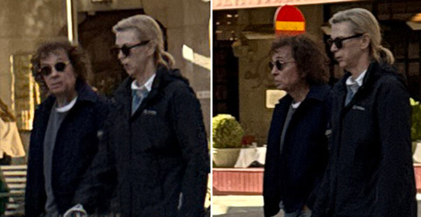 Magnus Ugglas hustru Lollo f&aring;ngad p&aring; unika bilder