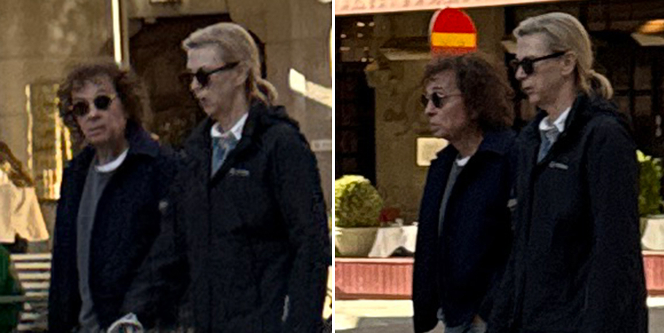 Magnus Ugglas hustru Lollo f&aring;ngad p&aring; unika bilder