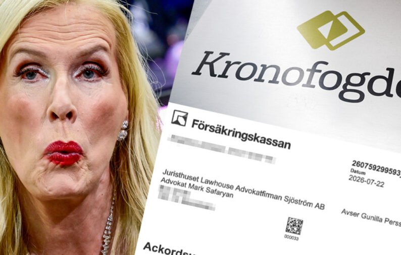Kronofogdens stenh&aring;rda jakt p&aring; Gunilla Persson &ndash; slog till mot bankkontot