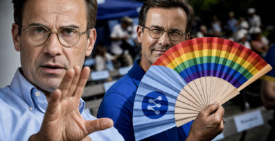 Kristerssons gaychock &ndash; v&auml;grar svara p&aring; homofr&aring;gorna och flyr