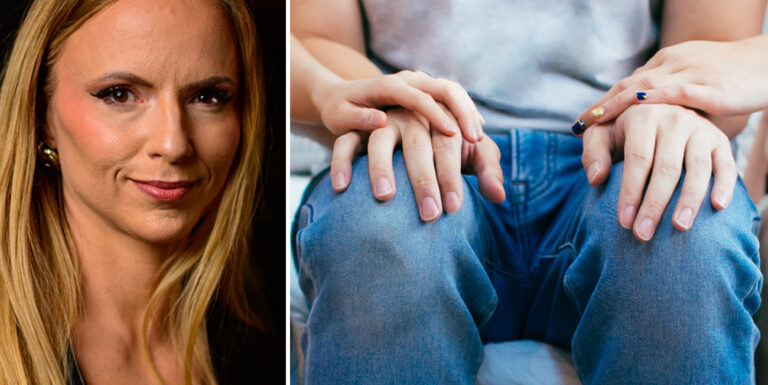 Sara Skyttedal delade champagnehunken &ndash; med sin egen syster