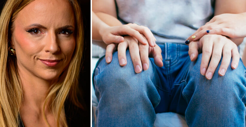 Sara Skyttedal delade champagnehunken &ndash; med sin egen syster