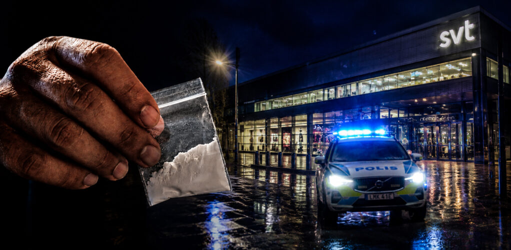 SVT-profilen är misstänkt för flera olika brott – och grips under tumult av polis.