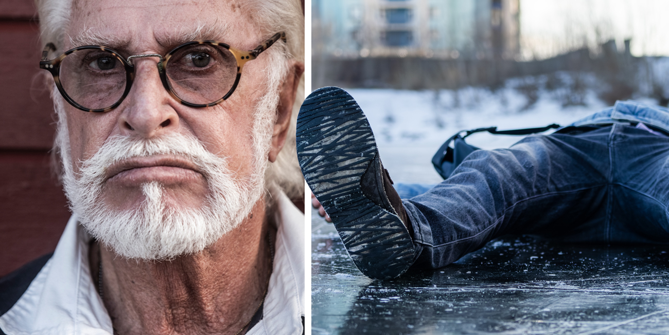 Ulf Brunnberg i blodig skr&auml;ckolycka &ndash; helt hj&auml;lpl&ouml;s i 30 minuter