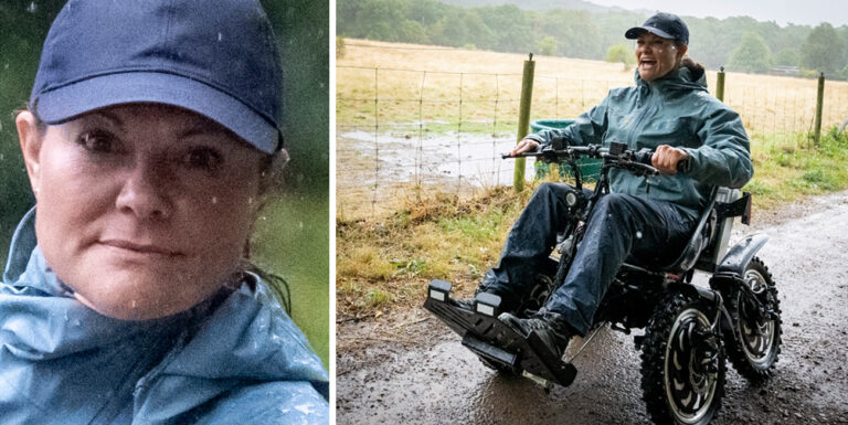 Chockbilderna p&aring; Victoria &ndash; sitter i rullstol efter semestern