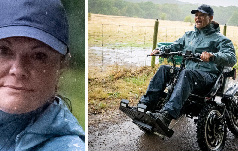 Chockbilderna p&aring; Victoria &ndash; sitter i rullstol efter semestern