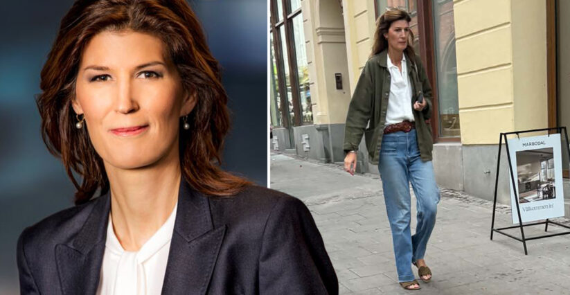 Cecilia Gralde l&auml;mnar SVT-studion &ndash; h&auml;r avsl&ouml;jas hon p&aring; eleganta &Ouml;stermalm