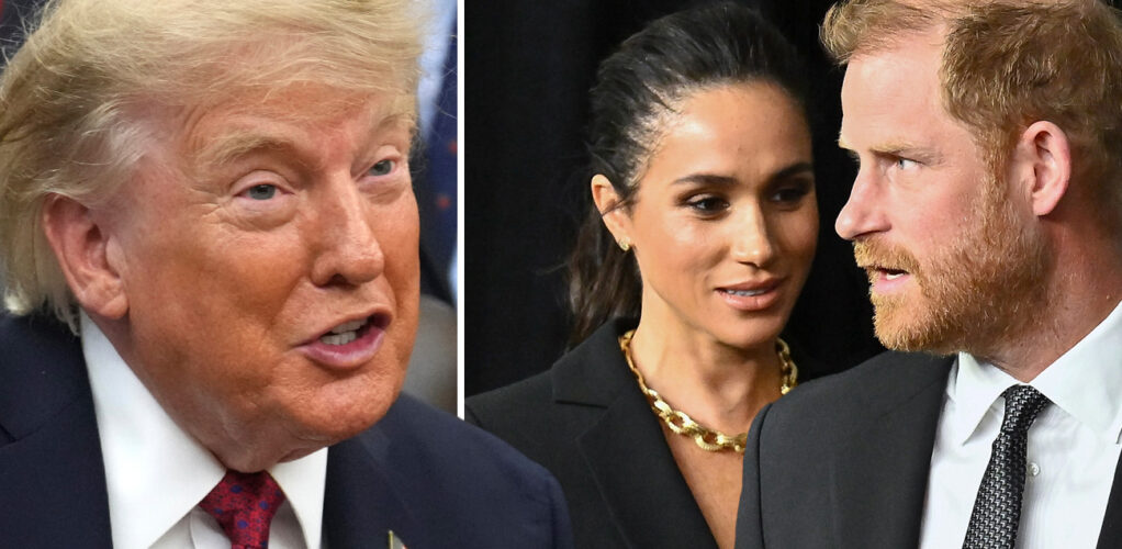 Donald Trump riktar hårda ord mot prins Harry och Meghan Markle efter parets flytt från USA till Storbritannien.