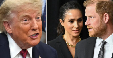 Donald Trumps iskalla utspel om Harry och Meghan &ndash; v&auml;lkomnar flytten