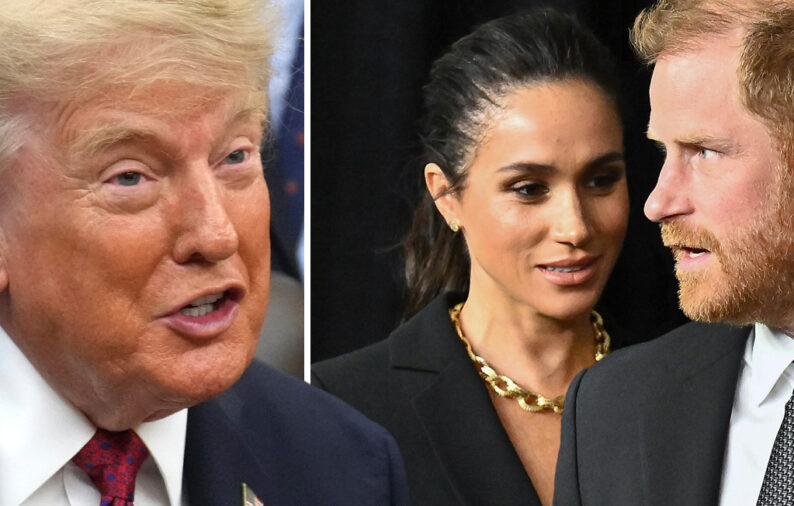 Donald Trumps iskalla utspel om prins Harry och Meghan