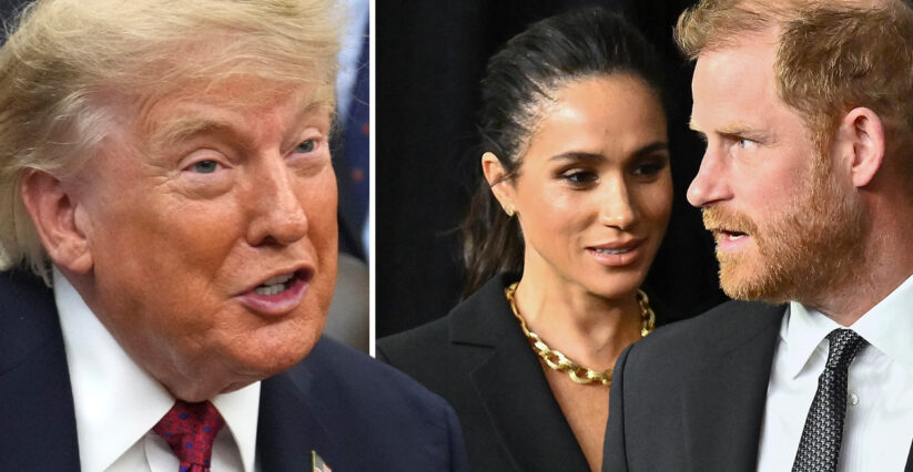 Donald Trumps iskalla utspel om Harry och Meghan &ndash; v&auml;lkomnar flytten