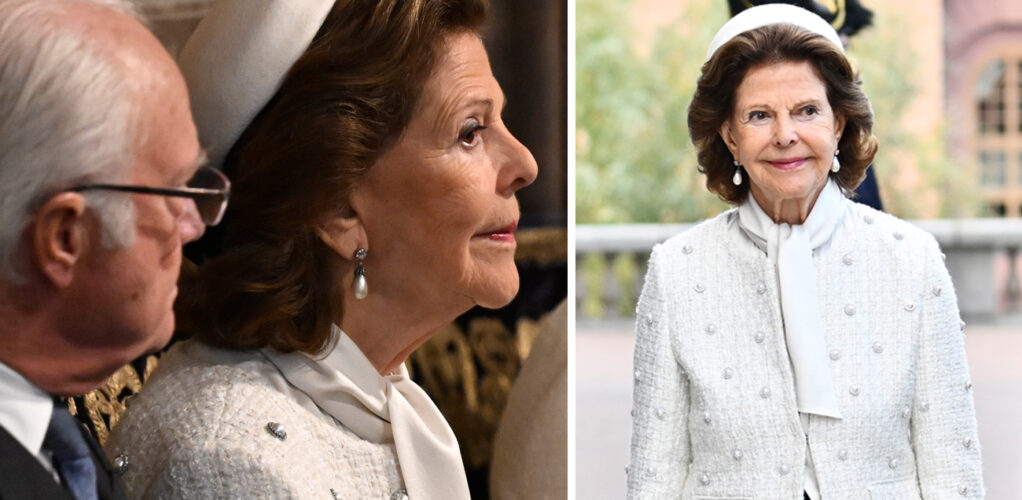 Drottning Silvia under riksmötets öppnande. Enligt ögonvittnen gav hon ett ovanligt trött och medtaget intryck under delar av dagen.