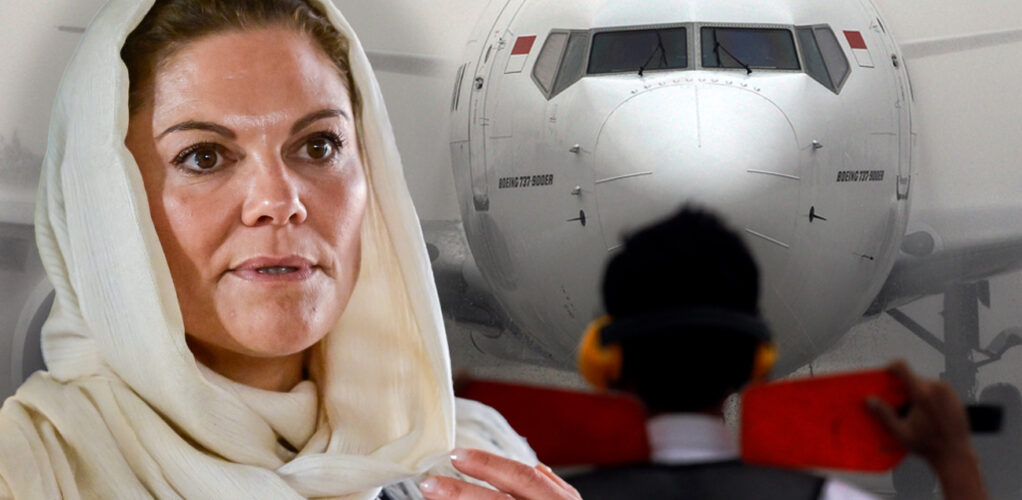 Kronprinsessan Victoria har hamnat i ett dramatiskt läge under sin resa i Indonesien.