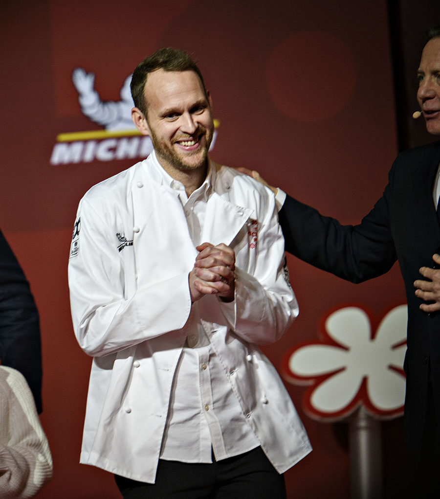 Björn Frantzén tar emot tre Michelinstjärnor