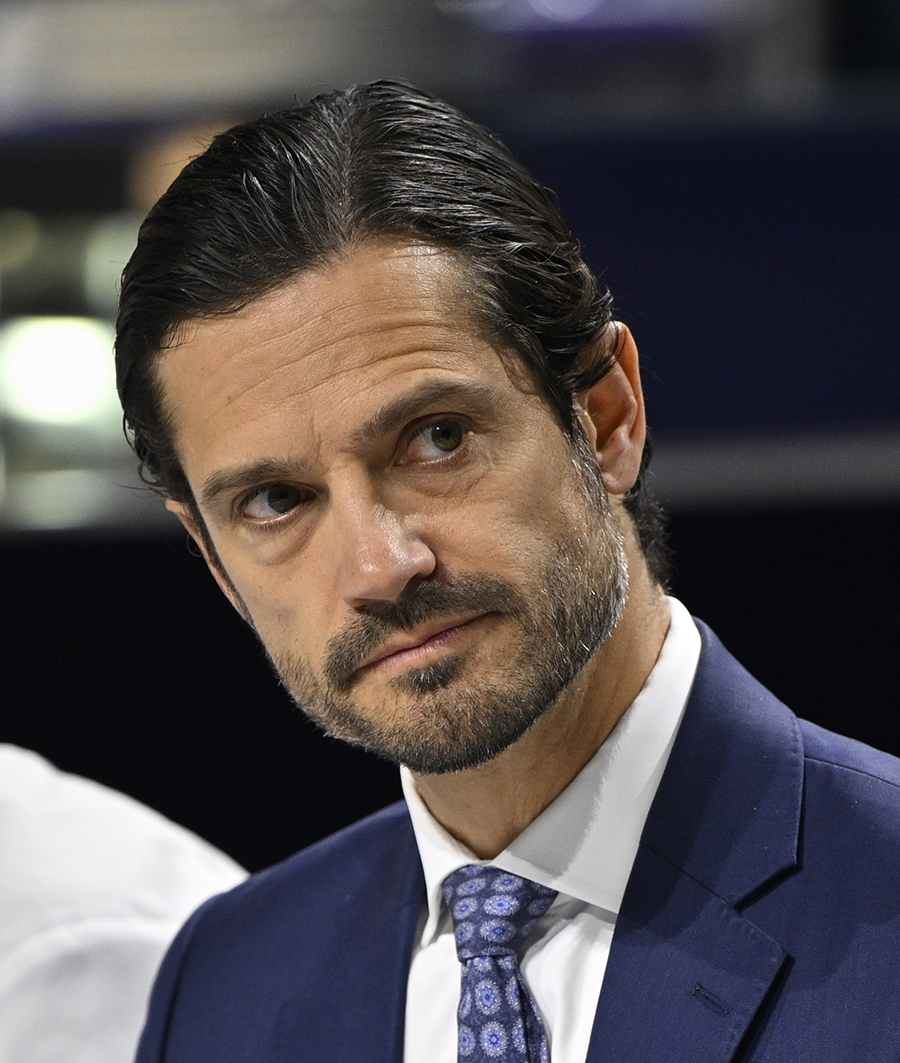 Jonas Dahlbom, prins Carl Philip och Ida Bauhn vid finalen av &Aring;rets kock 2026.