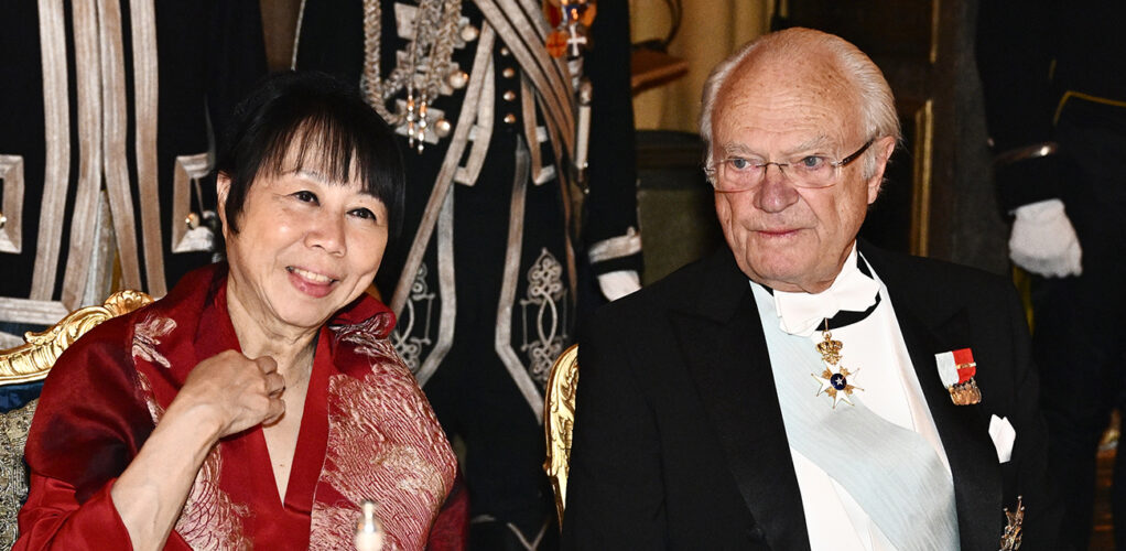 Kung Carl Gustaf tillsammans med Singapores f&ouml;rsta dam Jane Ittogi. 